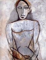 Picasso, Pablo - bust of a woman with clasped hands